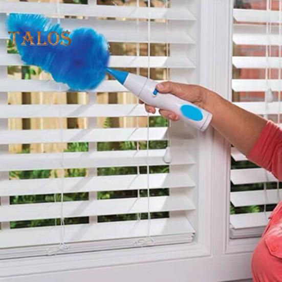 Электрическая щетка для пыли, вращающаяся на 360 градусов, работающая от аккумулятора, быстрая очистка, беспроводная щетка для очистки Spin Duster