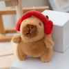 Toy Plush Capybara Keychain Backpack Charm Stress Relief Gift For Teens Kids