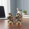 Забавные традиционные латунные фигурки лошадей Китайский зодиак Мультяшный пони Украшение Декоративное Удача Зодиакальная лошадь Дом