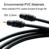 Professional Gold-plated Digital SPDIF Line Audio Cable 3.5mm to Toslink Optical Fiber Cord