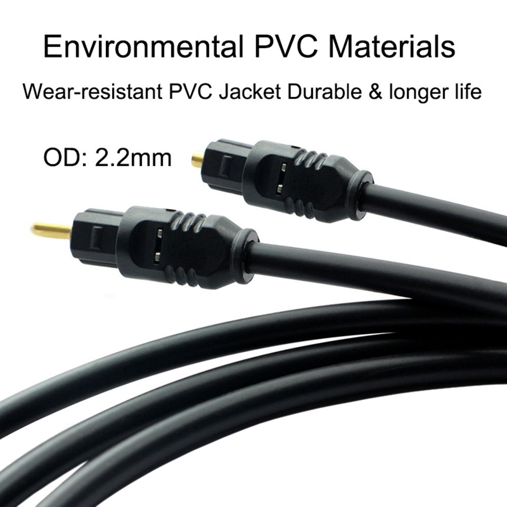 Professional Gold-plated Digital SPDIF Line Audio Cable 3.5mm to Toslink Optical Fiber Cord