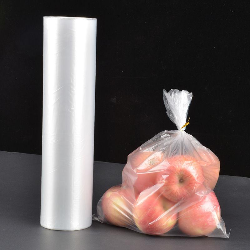 Supermarket roll bag wholesale household point break hand tear food fruit bag plastic bag nano material preservation packaging