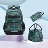 Children's Schoolbag, Large-capacity Cartoon Dinosaur Backpack for Primary School Students, Three-piece Set