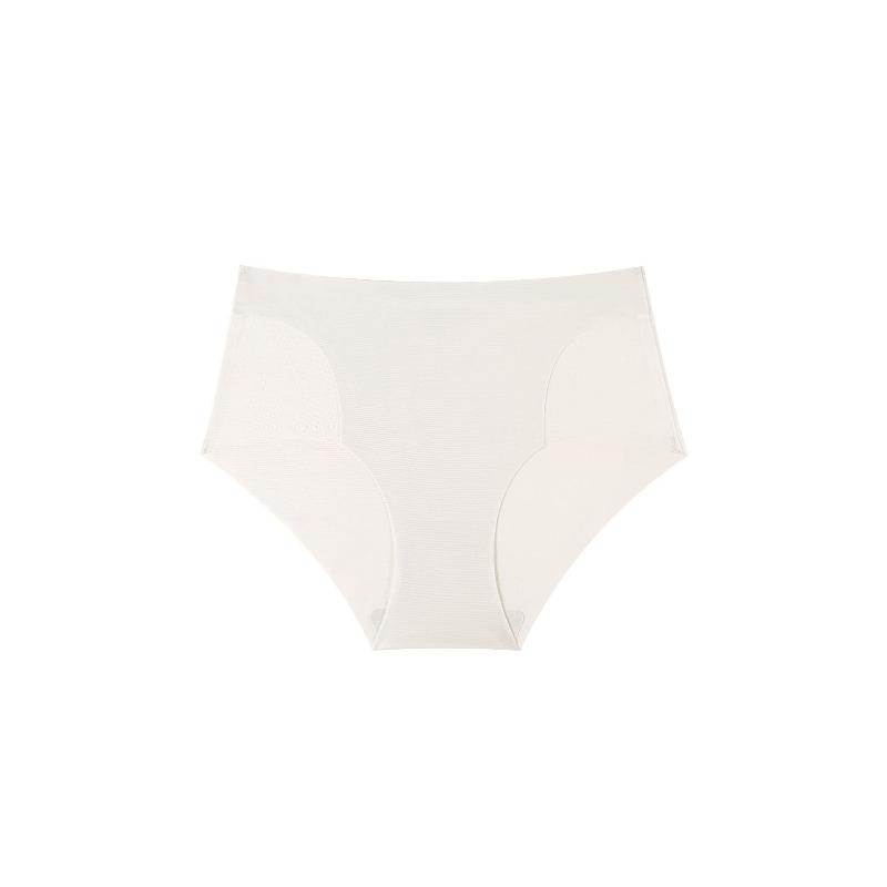 Женские Весенне-Летние Сексуальные Сетчатые Вставки Однотонные Без Швов Цельный Тип Средняя Талия Треугольные Трусы