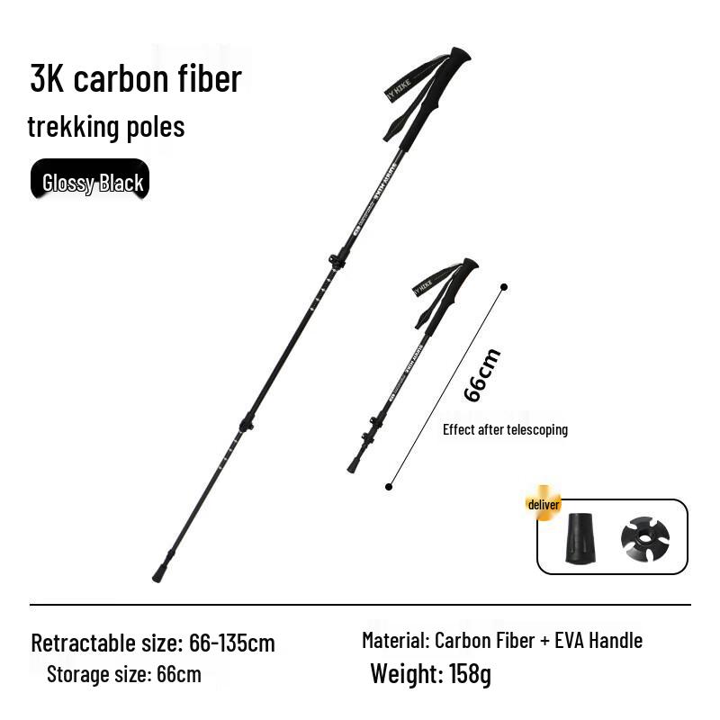 Carbon Fiber Telescopic Hiking Pole