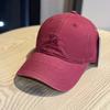 New versatile soft-top large head circumference sun-shading duckbill cap for men, Korean style trendy letter cap, women's embroidered baseball cap