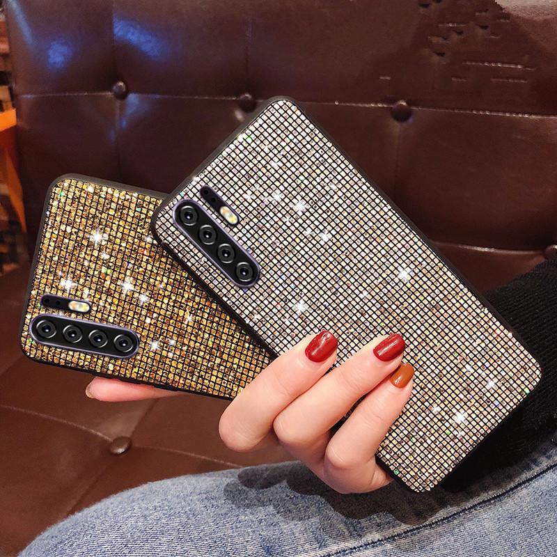 Для iPhone 16 15 14 Redmi Note 13 12 Pro Samsung S25 S24 S23 A05 A06 A13 A14 A15 A16 Блестящий чехол для телефона с пайетками и пудрой, блестящая задняя крышка с бриллиантами
