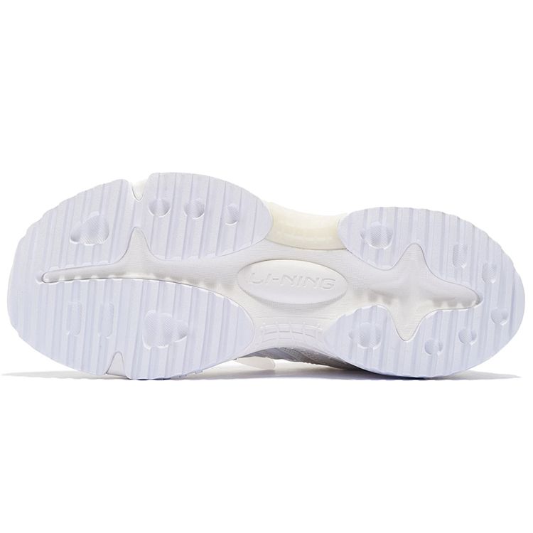 Li-Ning Star Trail Shock Absorption Non-Slip Wear-Resistant Low-Top Sports Casual Shoes Women Sneakers Off-White AGCS264-1