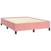 Maison Exclusive - Sommier à lattes de lit avec matelas Rose 140x190 cm Velours