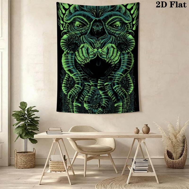 The Cultist of Cthulhu Pattern Home Decor Tapestry, Wall Hanging, Decorative RV Wall Cloth.MGT0918417