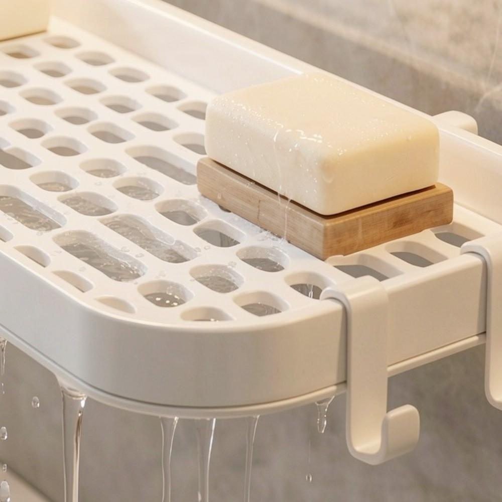 Water Drainage Bathroom Storage Rack Mesh Counter Organizer Universal Faucet Storage Shelf Kitchen