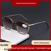 Retro Gray and Tea Lens Progressive Reading Glasses with Large Frame