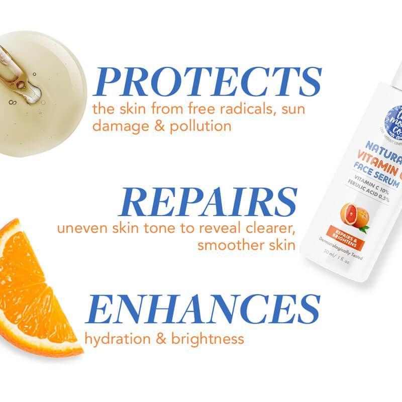 The Moms Co. Натуральная сыворотка для лица с 10% витамином С (30мл)