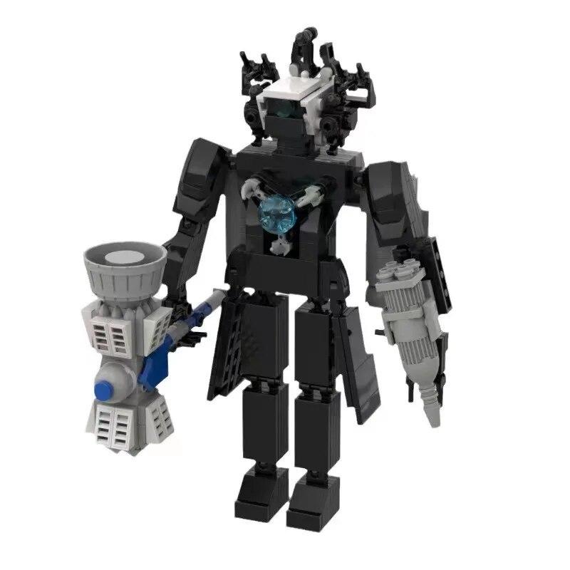 MOC Skibidi Туалет Человек Строительные Блоки Игрушки Титан Часы Человек Женский ТВ Личность Модель Наборы Украшений Игрушка «сделай сам» Для Детей Подарок