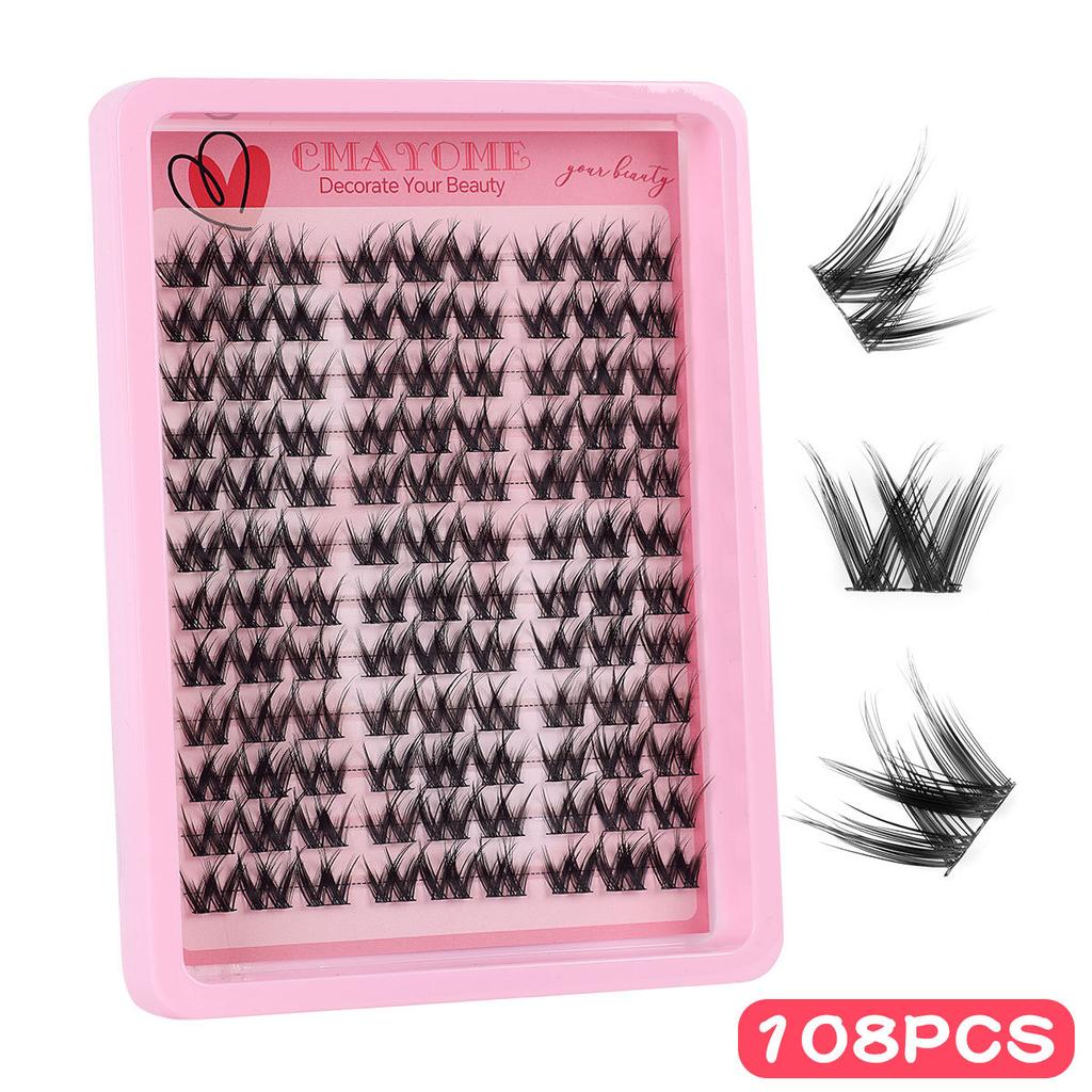 Soft & Natural Segmented False Eyelashes - C Curl, Subtle European/American Style. Choose Your Look for a Big Eye Effect.