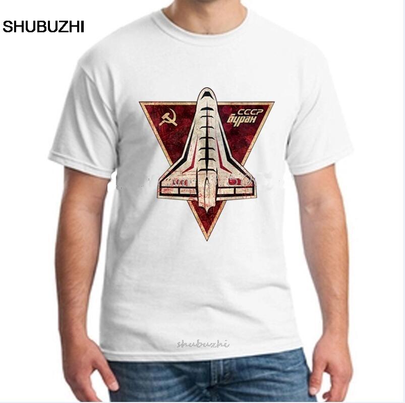 Unisexs T Shirt Cccp Russia Soviet Union Ussr Era Space Interkosmos Boctok Rocket Buran Space Shuttle Tshirt Cotton Tshirt Tee