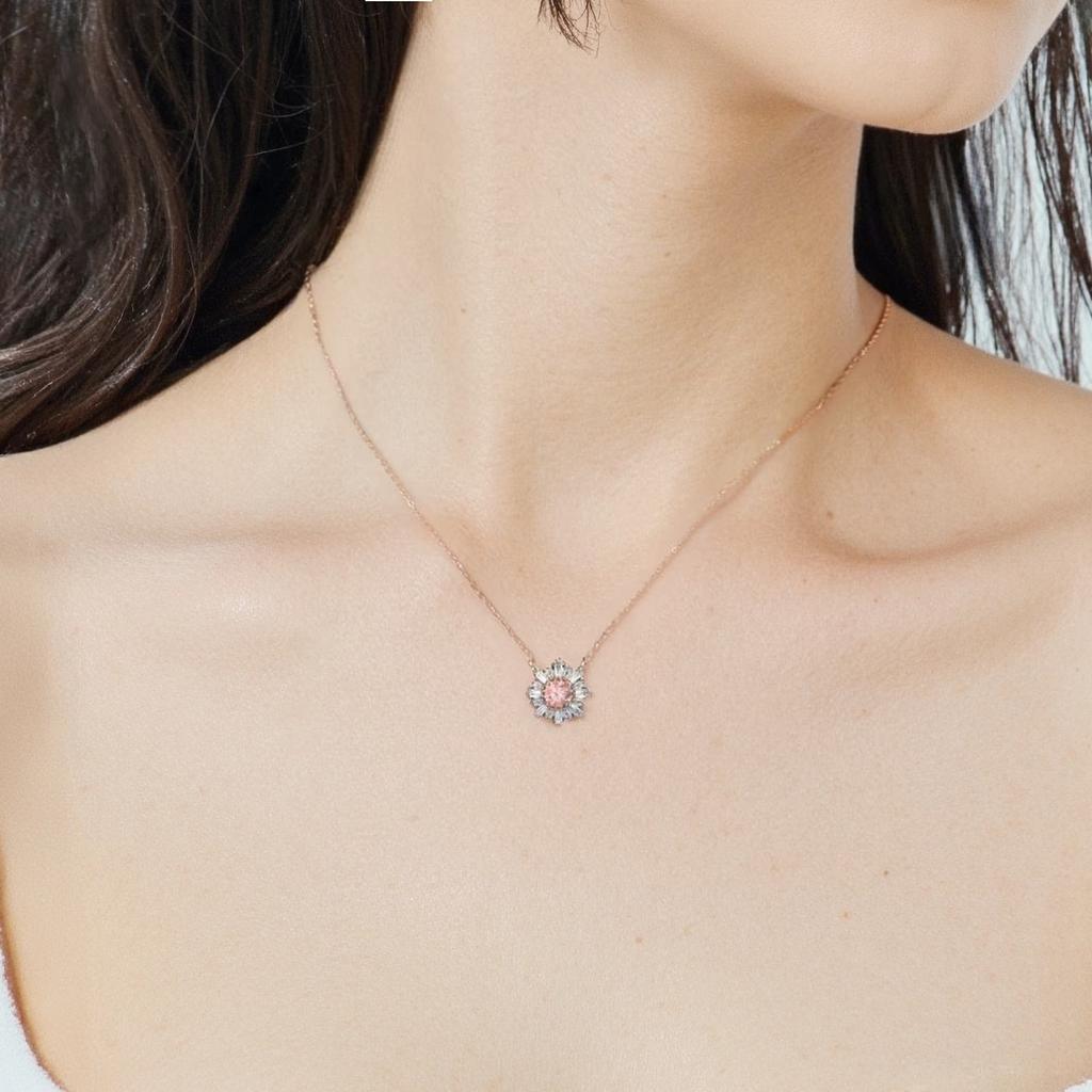 Swarovski Идиллия Солнечный Цирконий Имитация Хрусталя Розовое Золото Ожерелье Женское ожерелье 5642961