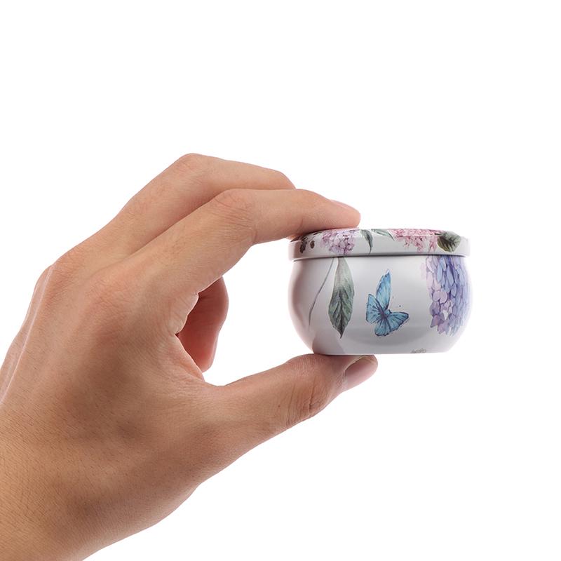 Индивидуальная коробка для конфет на 2,2 унции, коробка для печенья в форме барабана, поставка для вечеринок, жестяная коробка для чайного горшка