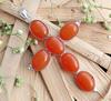 Carnelian Gemstone 925 Sterling Silver Plated Gifted Cross Shape Pendant Jewelry NST-J2H10852