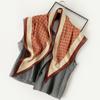 Versatile Herringbone Silk Scarf Belt Decorative Triangle Scarf Silk Scarf Multi-Functional Small Shawl Imitation Silk Thin Scarf Women