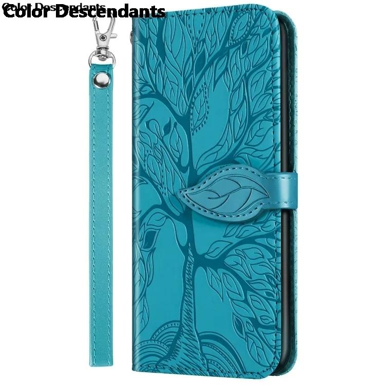 Кожаный чехол-книжка с 3D-рисунком дерева для Huawei P30 Pro P20 Lite P Smart Z 2020 Y6 Y7 Y9 Prime 2019 Honor 10 Lite Кошелек Чехол-кардхолдер