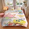 Spongebob Friends Print 3Pcs Bedding Setduvet Cover With 2 Bedropillowcase Home Birthday Gift