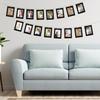 20 Pcs Paper Photo Frames, Kraft Paper Picture Frame Hanging Display Banner With Wooden Clips and String DIY for Wedding Party Classroom Wall Decor