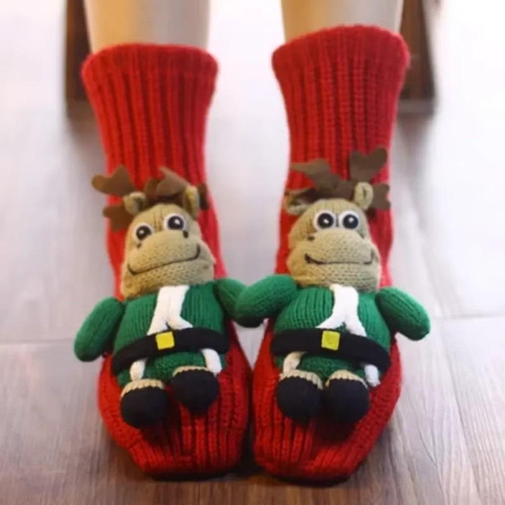 Hand Crocheted Animal Socks Thick Novelty Floor Socks New Funny Socks for Men & Women
