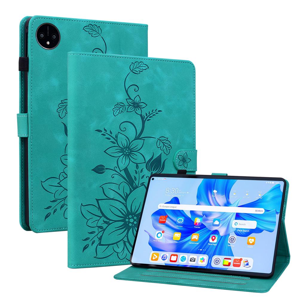 Для Huawei MatePad Pro 11 (2022) / MatePad Pro 11 4G / MatePad Pro 11 Wi-Fi. Чехол для планшета из искусственной кожи с изысканным цветочным тиснением
