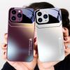 Градиентный Светло-голубой Зеленый Цвет Авроры Для iPhone 15 14 13 12 11 Pro Max XS XR 7 8 Plus 2020 2022 SE Закаленное Стекло Чехол для Телефона