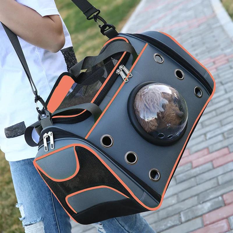 Сумка-переноска для собак Pet Outing Portable Cat Dogs Handbag Crossbody Bag Дышащая Большая вместимость Кошки Маленькие домашние собаки Слинги Рюкзак