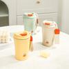 Plastic Mug Portable Coffee Mug Leak-proof Water Mug With Rope Multipurpose Heat-resisting Milk Mug Cute Tea Mug 360ML