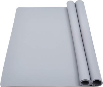 Qin Man Yuan Силиконовый коврик Коврик для раковины 40x60см Антибактериальный Термостойкий Защитный коврик для столешницы Кухонный коврик Защитный коврик Коврик для раковины Противоскользящий (Серый,