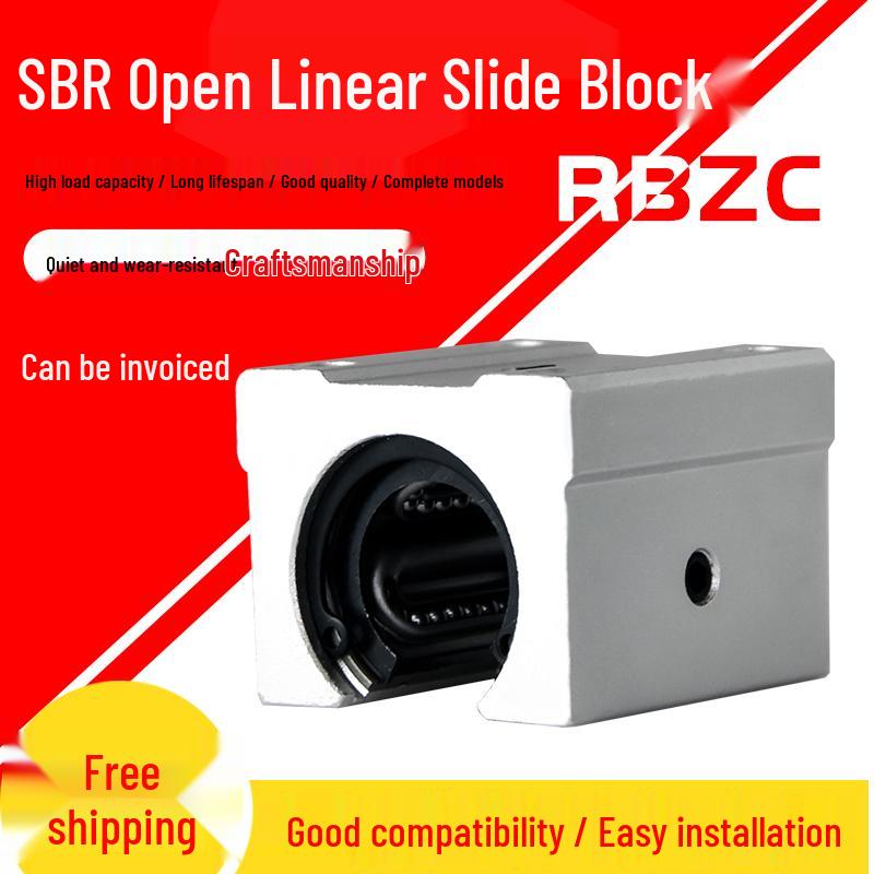 Open-Type Linear Box Slide Bearing SBR10-50UU GA with Steel Protection