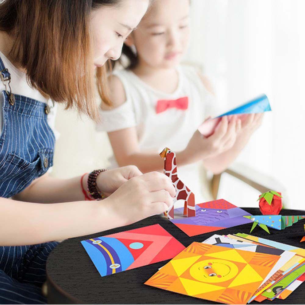 Learning Book Educational Baby Hand-cut Paper Kids Craft Toys Folding Paper Origami Handmade Paper