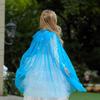 Children's Frozen Elsa Princess Shawl Cape with Veil