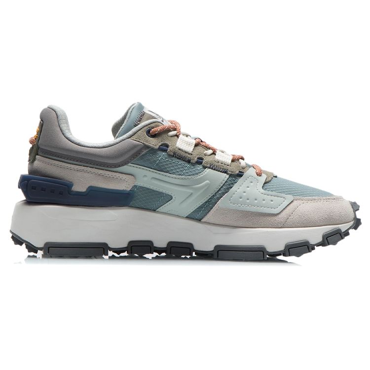 Кроссовки Li Ning Cloud Sword светоотражающие нескользящие износостойкие низкие мужские кроссовки свинцово-серые зеленые AGCR327-2