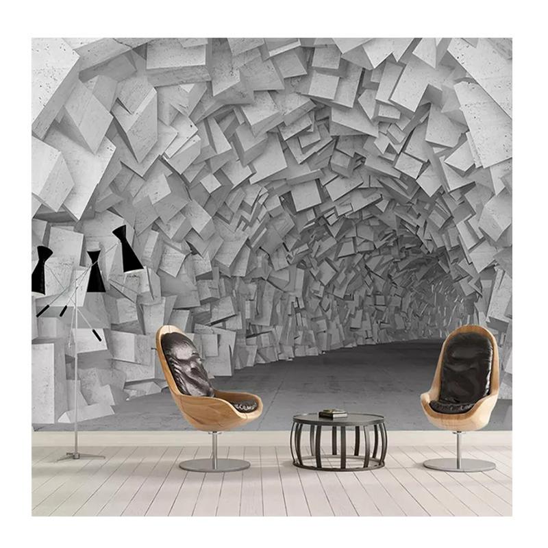 Современные абстрактные обои 3D стерео геометрия здание фотообои для гостиной спальни домашнего декора фрески