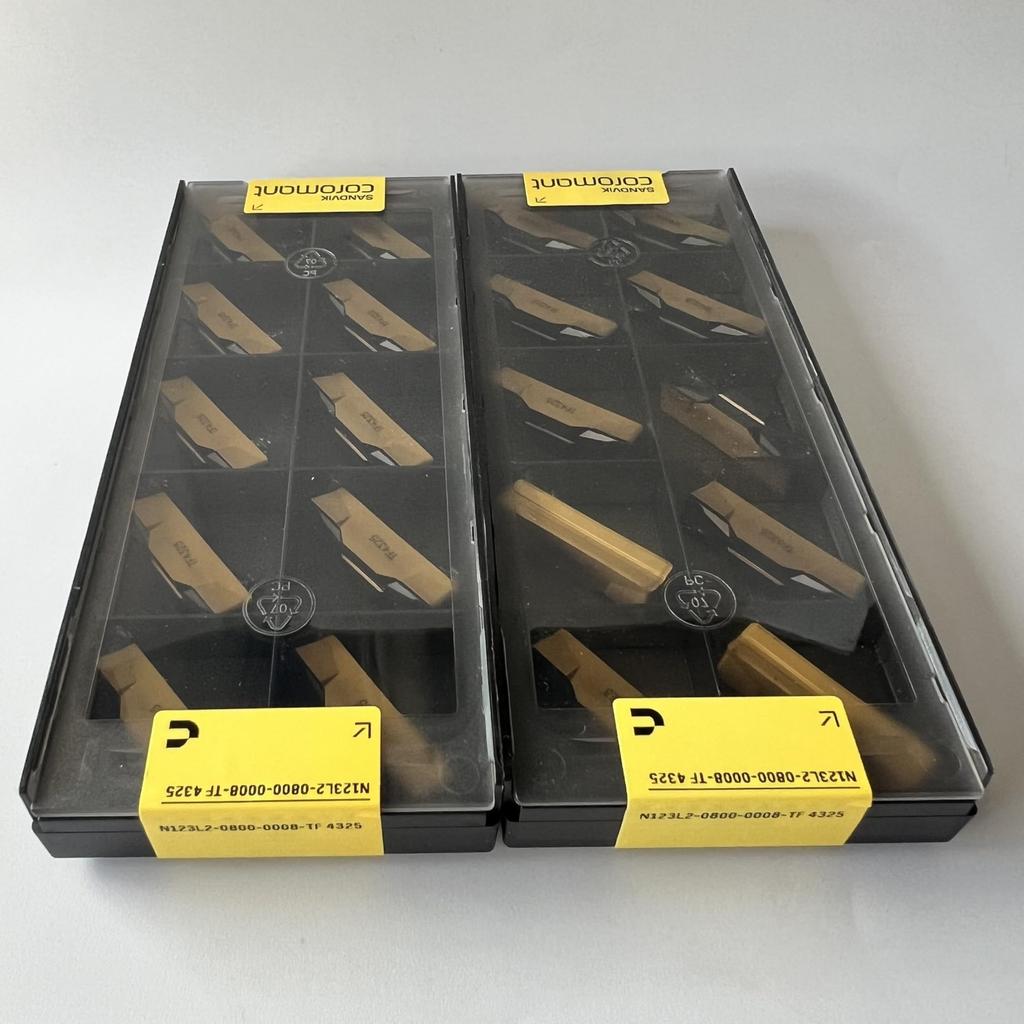 Sandvik / N123L2-0800-0008-TF 4325 / Оригинальная шведская пластина из твердого сплава 10 шт