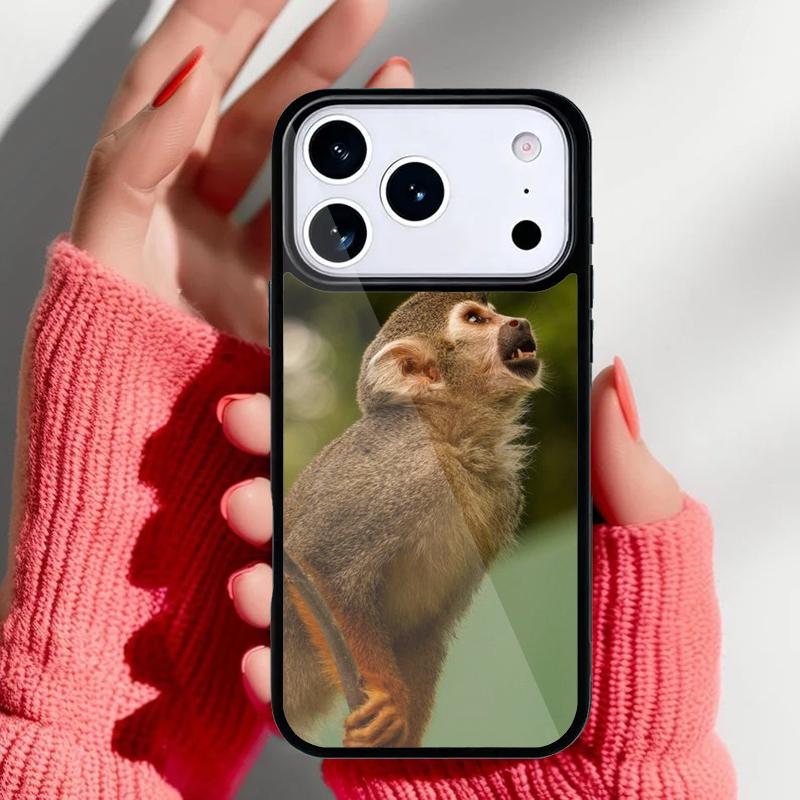 Милый чехол для телефона с изображением обезьяны для iPhone 17 16 15 14 13 Pro Max Задняя крышка для 12 11 Pro Coque