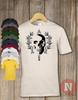 Grunge Skull Star Wreath T-shirt Classical Tattoo Festival Wear Cool Tee