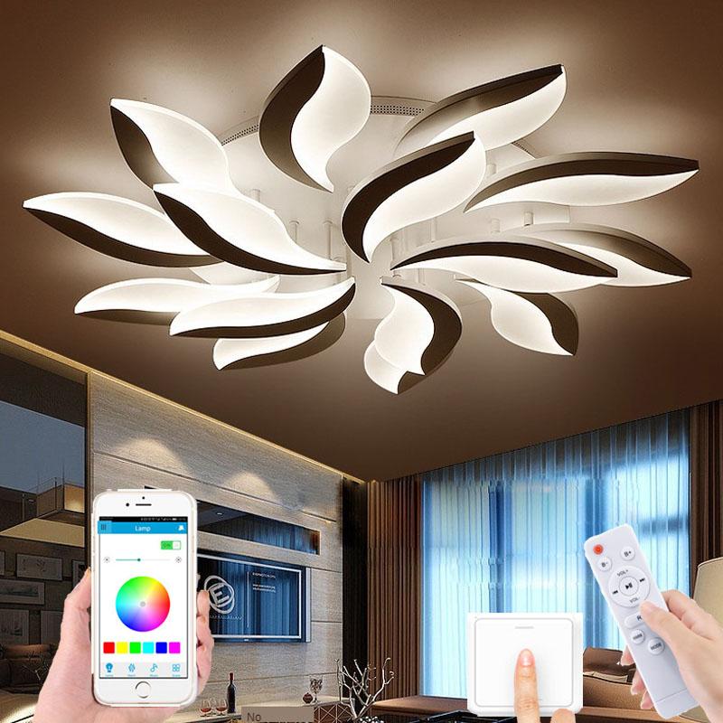 Modern Living Room Ceiling Lamp Bedroom Lamp New Led Pendant Lamp Remote Control APP Control Lamp Ceiling Lights