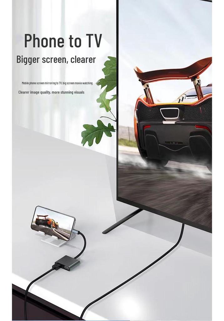 Умная док-станция 4-в-1 Type-C: Зеркалирование экрана по HDMI и многофункциональное расширение USB 3.0 с высокой скоростью