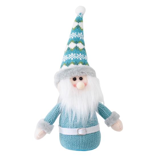 Рождественская кукла Синий снеговик Санта Клаус Олень Рождественская кукла Ручная работа Плюшевая