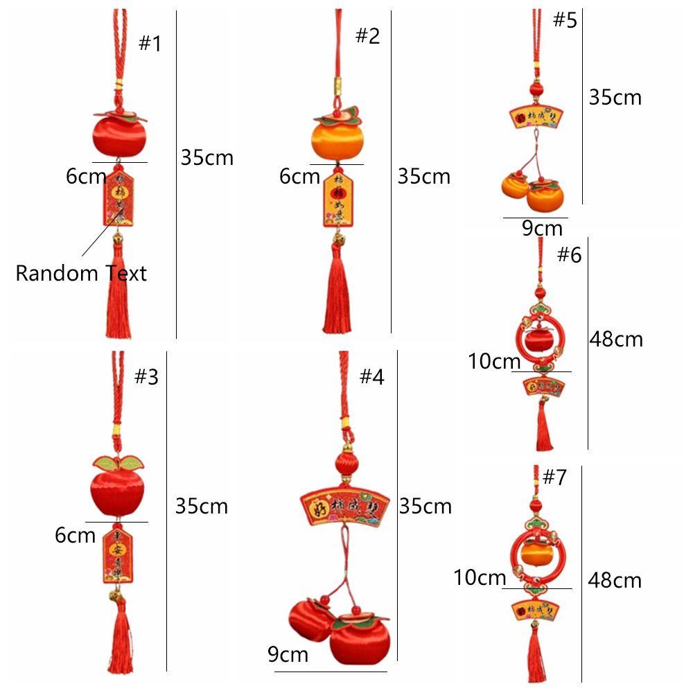 Traditional Chinese Lucky Persimmon Pendants Plastic Spring Festival Supplies Home Wall Decor
