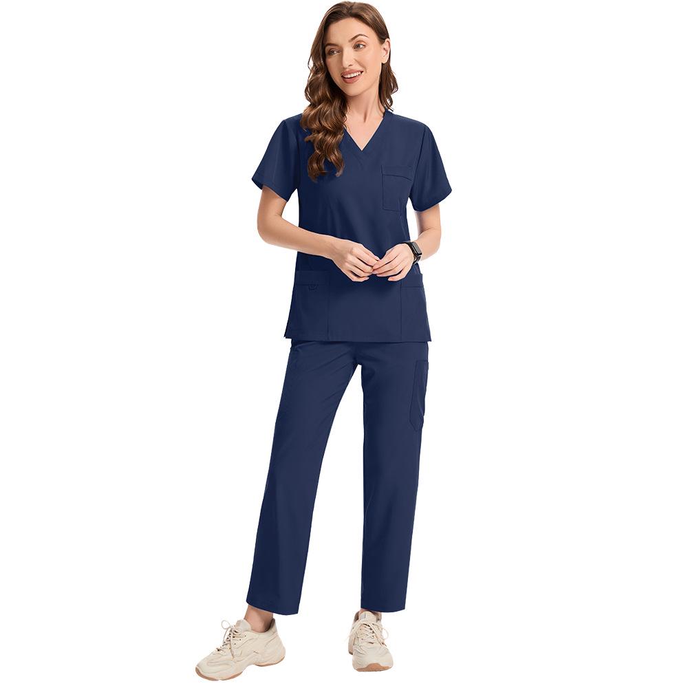 Комплект скраба больших размеров, быстросохнущий, тянущийся - Однотонный, Повседневный, Удобный