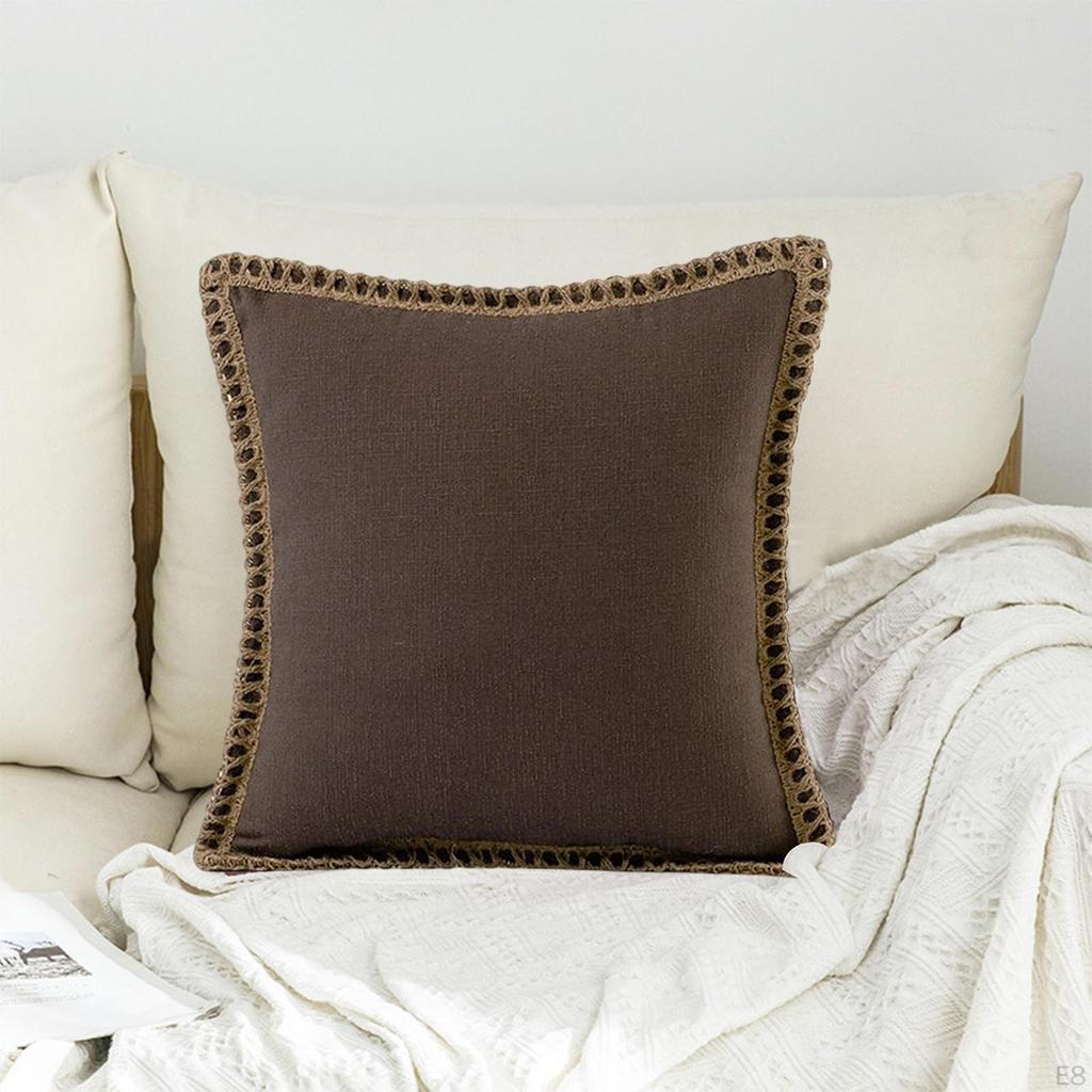 18x18in Throw Cover / Hidden Zipper Case, Cushion , for Sofa Bed Couch Decoration Gifts