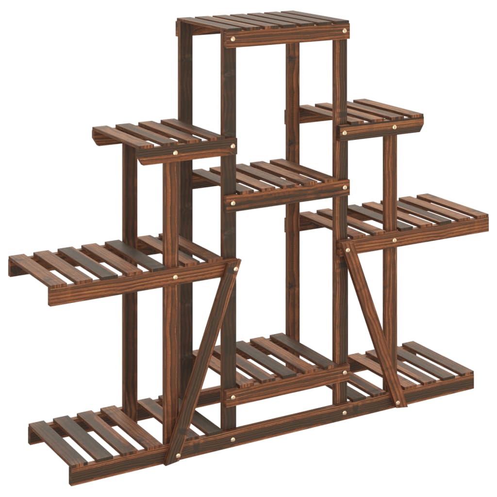 vidaXL Blumenständer 110x25x96 cm Massivholz Tanne