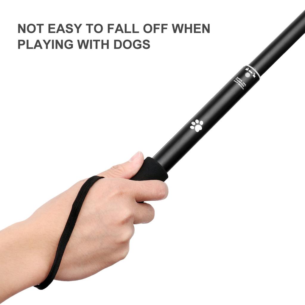 Long Extendable Pole Dog Stick Flirt Pole Interactive Puppy Toys Pet Teaser Pole Chasing Dog Teaser Durable Material