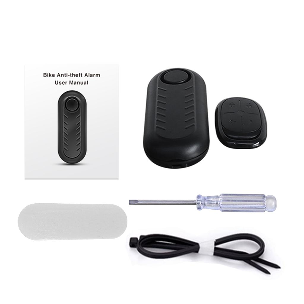 Bike Alarm with Remote Anti Theft Vibration Sensor Alarm System for Electric Bike Motorcycle Garage